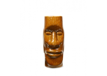 EASTER ISLANDER TIKI GLASS