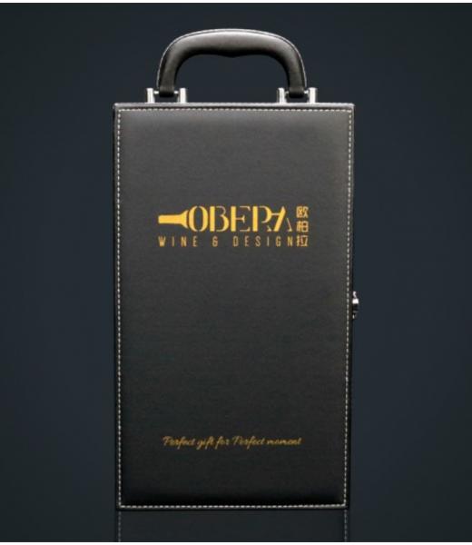 OBERA PREMIUM DOUBLE ENTRIES LEATHER BOX